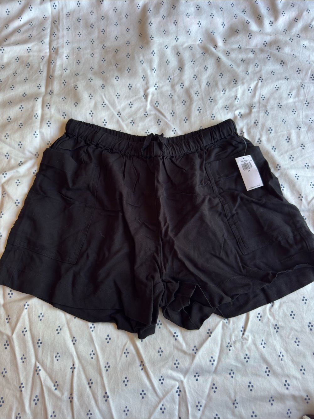 Old Navy Black High-Waist Drawstring Shorts